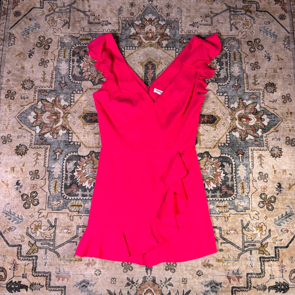 Amanda Uprichard Freeport Romper Begonia Pink Summer Resort Dress Size Small